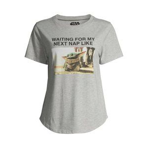 Star Wars Mandalorian Juniors Baby Yoda Waiting for Next Nap T-Shirt Size 2XL
